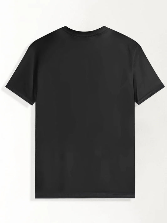 Men'S Stray Cats Graphic T-Shirt - Black Casual Summer Tee with Vintage Cartoon Design, Soft Polyester Fabric