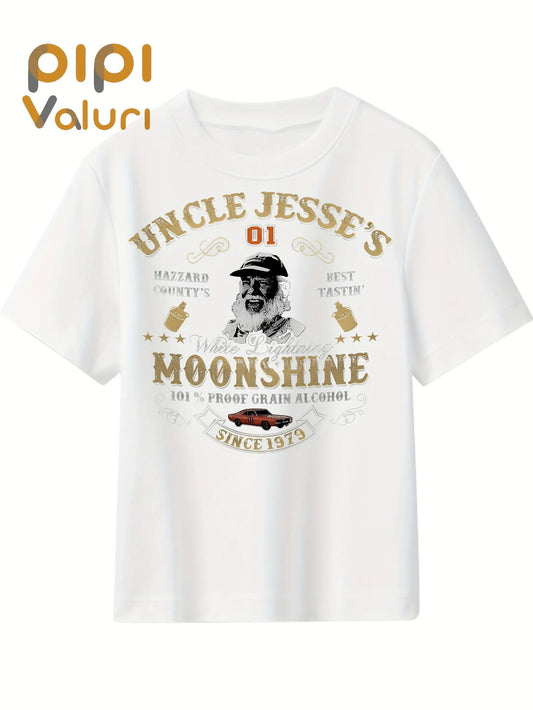 Men'S and Women'S graphic Short Sleeve T-Shirt 100% Cotton 180g S-3XL Round Neck Design Funny Vintage Print Black Summer