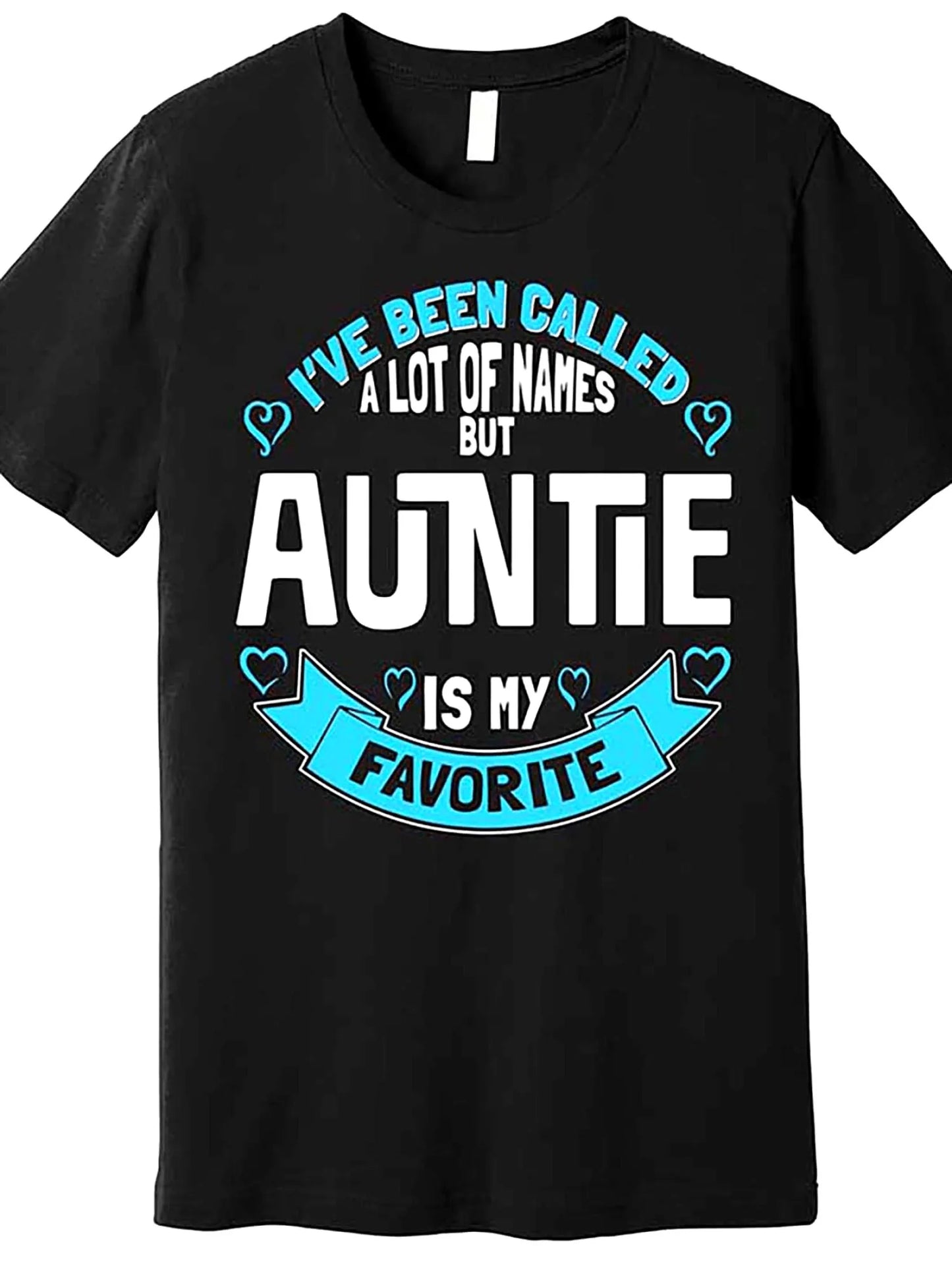 [Funny Auntie T-Shirt] Black Cotton Funny Auntie Graphic T-Shirt | Premium Men's Short Sleeve Tee