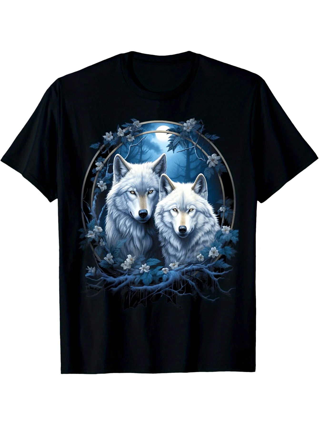 Men'S Cotton Printed T-Shirt 180g Cotton Round Neck Soft Very Versatile Essential for Travel