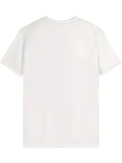 [Retro T-Shirt] Black Polyester Men's Casual Round Neck T-Shirt | Bold "THE JAM" Graphic Print,