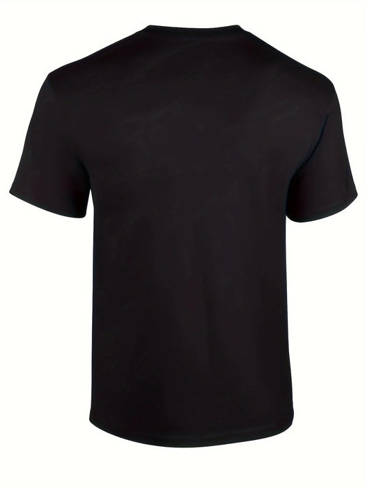Men's Gun Lover Graphic T-Shirt - 'Just the Tip I Promise' Design with American Flag & Bullet Motif