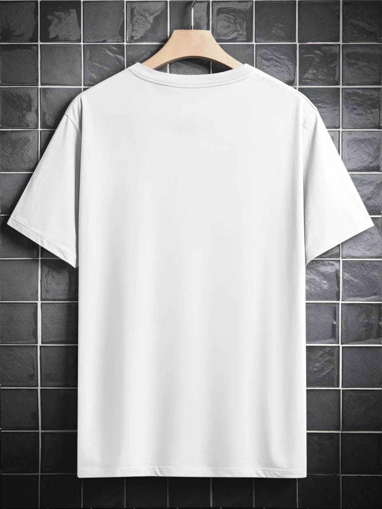 [Merry Fishmas Casual Crew Tee] Men'S Christmas Merry Fishmas Graphic T-Shirt, Casual Crew Neck Polyester Tee