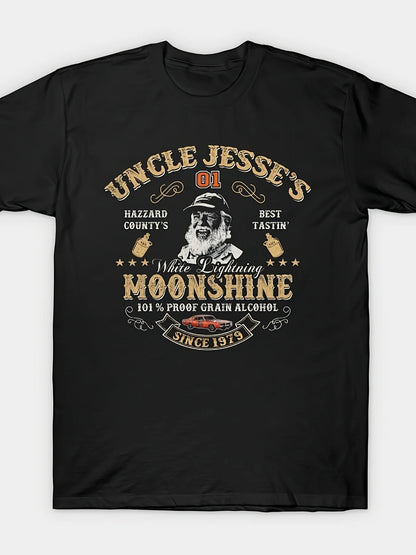 Men'S and Women'S graphic Short Sleeve T-Shirt 100% Cotton 180g S-3XL Round Neck Design Funny Vintage Print Black Summer