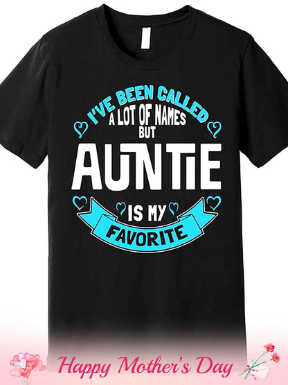 [Funny Auntie T-Shirt] Black Cotton Funny Auntie Graphic T-Shirt | Premium Men's Short Sleeve Tee