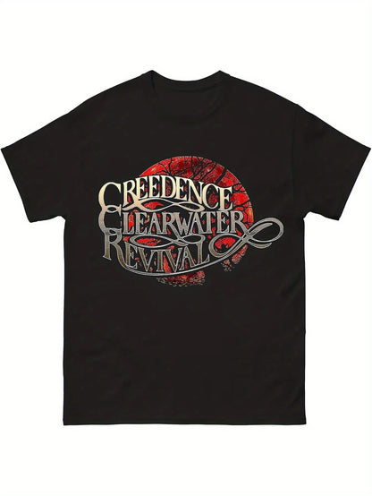 Classic Vintage Logo Graphic Tee - Soft Cotton, Casual Fit, Short Sleeve - Perfect Christmas Gift for Men