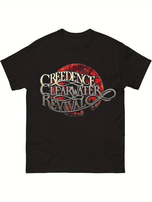 Classic Vintage Logo Graphic Tee - Soft Cotton, Casual Fit, Short Sleeve - Perfect Christmas Gift for Men