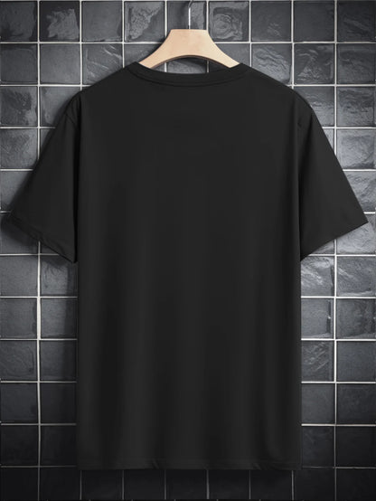 [Merry Fishmas Casual Crew Tee] Men'S Christmas Merry Fishmas Graphic T-Shirt, Casual Crew Neck Polyester Tee