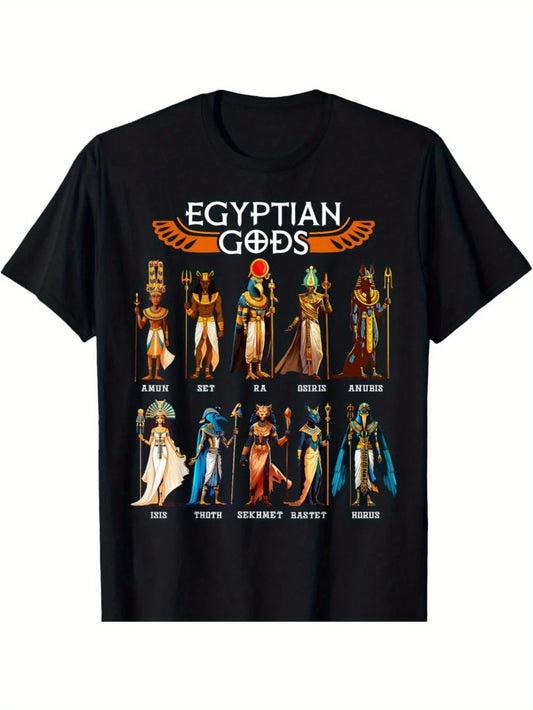 Egyptian Gods Ancient Mythology Pharaoh Anubis Thoth Horus T-Shirt